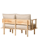 Beliani 2-tlg 2-Sitzer Sofa ASKER in Beige/Braun