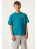 Garcia Print T-Shirt Teenager in teal blue
