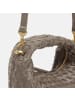 Les Visionnaires Greta Micro weave Handtasche Leder 20 cm in taupe brown