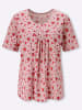 Sieh an! Kurzarm-Shirt in hortensie-rot-bedruckt