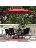 COSTWAY Sonnenschirm 250 cm in Rot