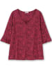 sheego T-Shirt in weinrot-gemustert