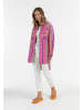 IZIA Damen Hemdjacke in Mehrfarbig Pink