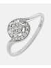 Diamant L'éternel Cluster-Ring aus 375 Weißgold mit Diamant