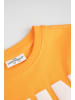Coccodrillo Baumwoll-T-Shirt mit kurzen Ärmeln in orange