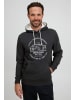 FQ1924 Kapuzenpullover FQThorin 21900110-ME Moderner Kapuzenpullover mit Print in Grau