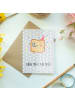Mr. & Mrs. Panda Klappkarte Toast Party mit Spruch in Grau Pastell