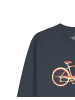 wat? Apparel Sweatshirt Red Bike in India Ink Grey
