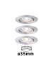 paulmann EBL Nova mini Coin rund schwenkbar LED 3x4W 310lm Alu gedreht