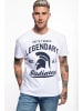 Akito Tanaka Akito Tanaka AKITO TANAKA Herren T-Shirt mit Frontprint Legendary in weiß