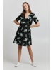 Oxmo Jerseykleid OXEmbla 21950002-ME Feminines Kleid mit Muster in Schwarz