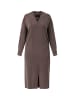 Finn Flare Langarmkleid Straight V in brown