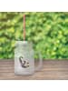 Mr. & Mrs. Panda Mason Jar Pinguin Lachen ohne Spruch in Transparent