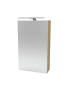 Fackelmann LED-Spiegelschrank SBC in hellbraun-40(B)x68(H)x15,3(T)cm