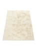 KADIMA DESIGN Hochflor Teppich Shaggy Unifarben Schlafzimmer in Creme