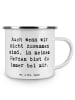 Mr. & Mrs. Panda Emaille Becher Spruch Trennung von den Eltern m... in Weiß