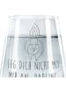 Mr. & Mrs. Panda Trinkglas Stinktier Angriff mit Spruch in Transparent