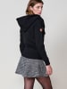 KOROSHI Women's open hoodie in SCHWARZ