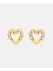 Diamant L'éternel Ohrringe aus 375 Gelbgold mit Diamant Herz-Design