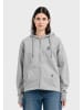 OLDSKULL Zip Hoodie Basic Oldskull 25 Logo in Heather Grey