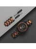 Holzkern Herrenuhr Automatik San Francisco Zebrano/Ahorn Schwarz