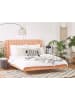Beliani Doppelbett MARVILLE in Rosa - (W) 198 x (H) 124 x (L) 225 cm