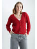 DeFacto Cardigan REGULAR FIT in Rot