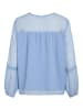 Vila Langarmbluse in Blissful Blue