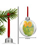 Mr. & Mrs. Panda Weihnachtskugel Blume Sonnenblume Design ohne S... in Weiß