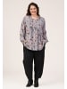 GOZZIP Bluse Bertha in Grey Print