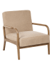 Beliani Sessel SENNELS in Beige/Braun - (W) 71 x (H) 76 x (L) 78 cm