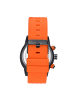 Breed Doppelagent Chronograph mit Datumsanzeige in Black/Orange