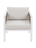Beliani 4-tlg Sitzgruppe BORELLO in Weiß/Braun/Beige