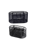 Wisam® Büro Organizer Metall Box mit Schublade Schwarz