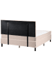 Beliani Doppelbett COUNTESS  in Beige/Braun - (W) 161 x (H) 114 x (L) 201 cm