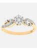 Diamant L'éternel Ring aus 375 Gelbgold mit Diamant