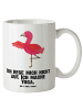 Mr. & Mrs. Panda steingut tasse Flamingo Yoga mit Spruch in Weiß