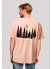 F4NT4STIC Heavy Oversize T-Shirt Oversize Escape Discover the World Forest in amber