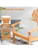 COSTWAY Adirondack Stuhl Holz in Hellbraun
