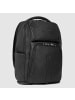 Piquadro Carl Rucksack Leder 44 cm Laptopfach in black