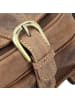 Greenburry Vintage Umhängetasche Leder 16 cm in brown