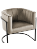 Beliani Sessel LARVIK II in Beige/Schwarz - (W) 73 x (H) 72 x (L) 66 cm