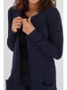 PULZ Jeans Strickjacke in blau