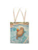 Mr. & Mrs. Panda Schultertasche Otter Schwimmbad Pommes Design o... in Weiß