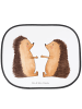 Mr. & Mrs. Panda Sonnenschutz mit Saugnäpfen Igel Liebe ohne Spruch in Weiß