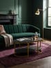 KADIMA DESIGN Couchtisch 100x60x45 cm mit Marmor Optik, Design in Schwarz