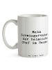 Mr. & Mrs. Panda Tasse Schwiegervater Chef mit Spruch in Weiß
