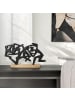 GILDE Skulptur Acrobatics naturfarben, schwarz - (H) 31 cm
