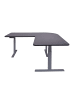 MCW Eck-Schreibtisch D40, Schwarz, anthrazit-grau