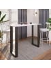 VCM  Holz Bartisch Stehtisch Tisch Tresen Xona 140x50 in Schwarz / Weiß